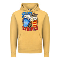 Vintage Mustard stars and stripes beer Vintage Hoodie - Zillion Design Studio