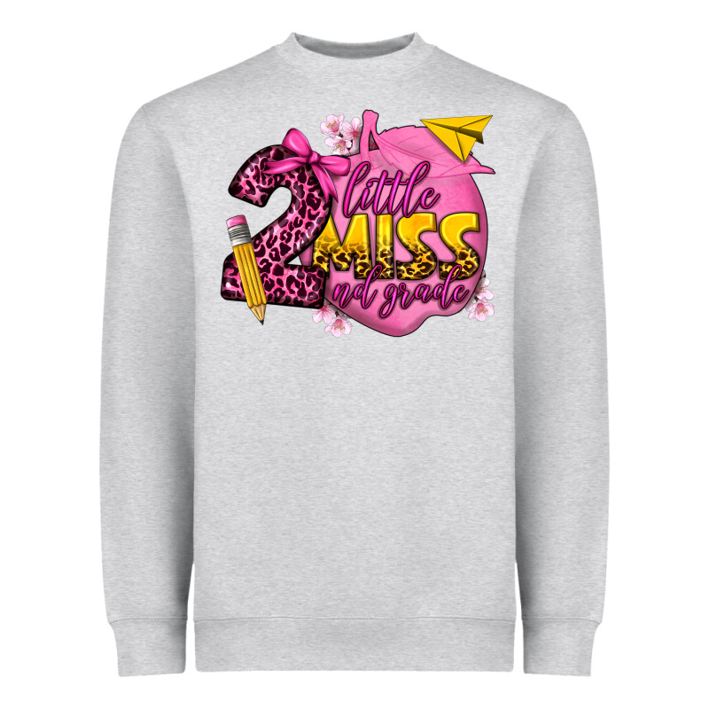 Little Miss 2nd Grade Heavyweight Sweatshirt by texasbilliewilder | Teevron