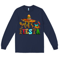 Navy let's fiesta Long Sleeve Tee - AdoDesignShop