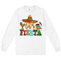 White let's fiesta Long Sleeve Tee - AdoDesignShop