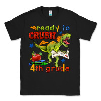 Black ready to crush 4th grade Classic Tee - BundleAndBundleShop