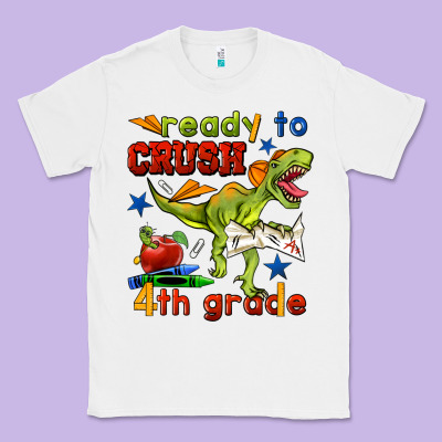 Ready To Crush 4th Grade Classic Tee Designed By Bundleandbundleshop