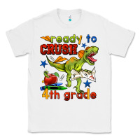 White ready to crush 4th grade Classic Tee - BundleAndBundleShop
