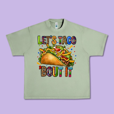 Lets Taco Bout It Urban Heavy Tee Designed By Cts Tumbler Store
