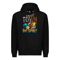 Black Small Town Big Spirit Premium Hoodie - BundleAndBundleShop