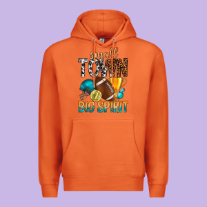 Small Town Big Spirit Premium Hoodie Designed By Bundleandbundleshop