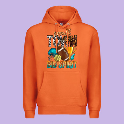 Small Town Big Spirit Premium Hoodie Designed By Bundleandbundleshop