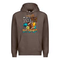 Coffee Small Town Big Spirit Premium Hoodie - BundleAndBundleShop