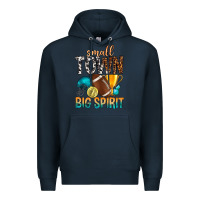 Navy Small Town Big Spirit Premium Hoodie - BundleAndBundleShop