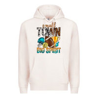 Pale Pink Small Town Big Spirit Premium Hoodie - BundleAndBundleShop