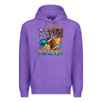 Purple Small Town Big Spirit Premium Hoodie - BundleAndBundleShop