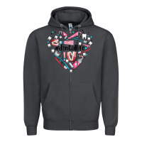 Smoke dental life element heart Zipper Hoodie - AdoDesignShop