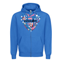 True Royal dental life element heart Zipper Hoodie - AdoDesignShop