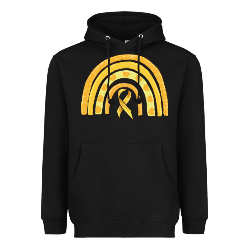 Childhood Cancer Awareness Rainbow Heavyweight Hoodie by MaliasSmallBusiness | Teevron