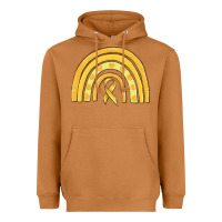 Meerkat childhood cancer awareness rainbow Heavyweight Hoodie - MaliasSmallBusiness