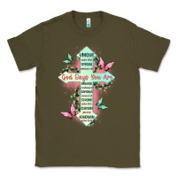 Army Green god says you are cross Classic Tee - JahusDesignShop