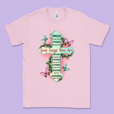 God Says You Are Cross Classic Tee Designed By Jahusdesignshop