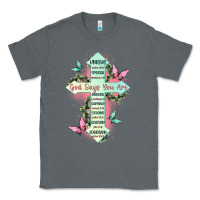 Charcoal Heather god says you are cross Classic Tee - JahusDesignShop