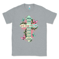 Heather Grey god says you are cross Classic Tee - JahusDesignShop
