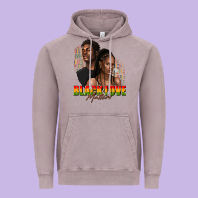 Vintage Hoodie afro black love matters
