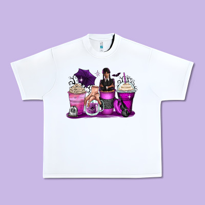 Wednesday Coffee Cups Urban Heavy Tee Designed By Zillion Design Studio