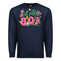 Navy totally 80s retro vintage Premium Sweatshirt - MaliasSmallBusiness