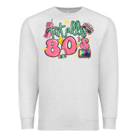 Oatmeal Heather totally 80s retro vintage Premium Sweatshirt - MaliasSmallBusiness