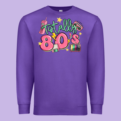 Totally 80s Retro Vintage Premium Sweatshirt Designed By Maliassmallbusiness