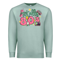 Seafoam totally 80s retro vintage Premium Sweatshirt - MaliasSmallBusiness