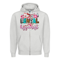 Dove Grey dental hygienist Zipper Hoodie - AdoDesignShop
