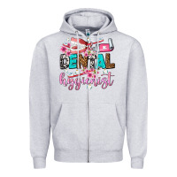 Heather Grey dental hygienist Zipper Hoodie - AdoDesignShop
