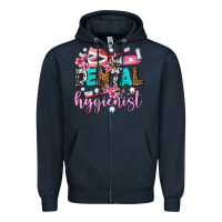 Navy dental hygienist Zipper Hoodie - AdoDesignShop