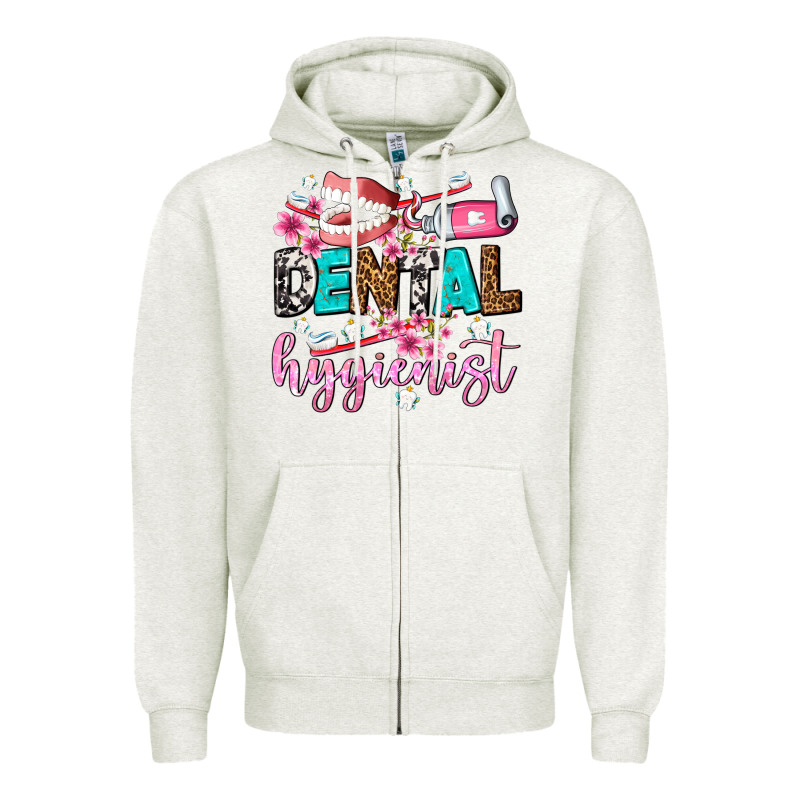 Dental Hygienist Zipper Hoodie by AdoDesignShop | Teevron