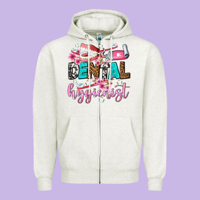 Dental Hygienist Zipper Hoodie Designed By Adodesignshop