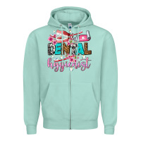 Seafoam dental hygienist Zipper Hoodie - AdoDesignShop