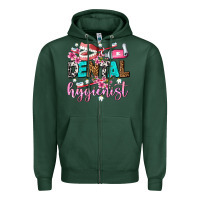 Sports Green dental hygienist Zipper Hoodie - AdoDesignShop