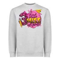 Heather Grey little miss 3 rd grade Heavyweight Sweatshirt - texasbilliewilder