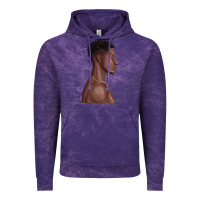 Cloud Purple afro black man Vintage Hoodie - texasbilliewilder