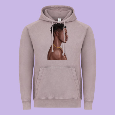 Vintage Hoodie afro black man