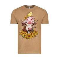 Vintage Camel cow with pig and chick Vintage Tee - RanaPortraitStore