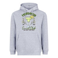 Heather Grey margarita social club Heavyweight Hoodie - MaliasSmallBusiness