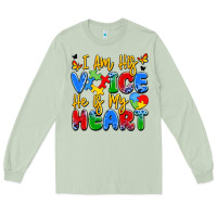 Matcha i am his voice he is my heart Long Sleeve Tee - JahusDesignShop