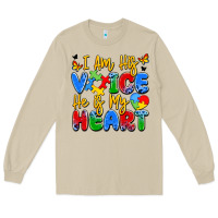 Mushroom i am his voice he is my heart Long Sleeve Tee - JahusDesignShop
