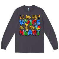 Smoke i am his voice he is my heart Long Sleeve Tee - JahusDesignShop