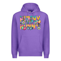 Purple Hunny Bunny Easter Premium Hoodie - BundleAndBundleShop