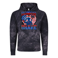 Cloud Black honor the brave Vintage Hoodie - Zillion Design Studio