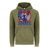 Vintage Olive honor the brave Vintage Hoodie - Zillion Design Studio