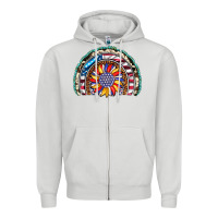 Dove Grey sunflower american flag leopard gemstone cowhide rainbow Zipper Hoodie - Artiststas