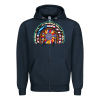 Navy sunflower american flag leopard gemstone cowhide rainbow Zipper Hoodie - Artiststas