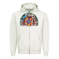 Oatmeal Heather sunflower american flag leopard gemstone cowhide rainbow Zipper Hoodie - Artiststas